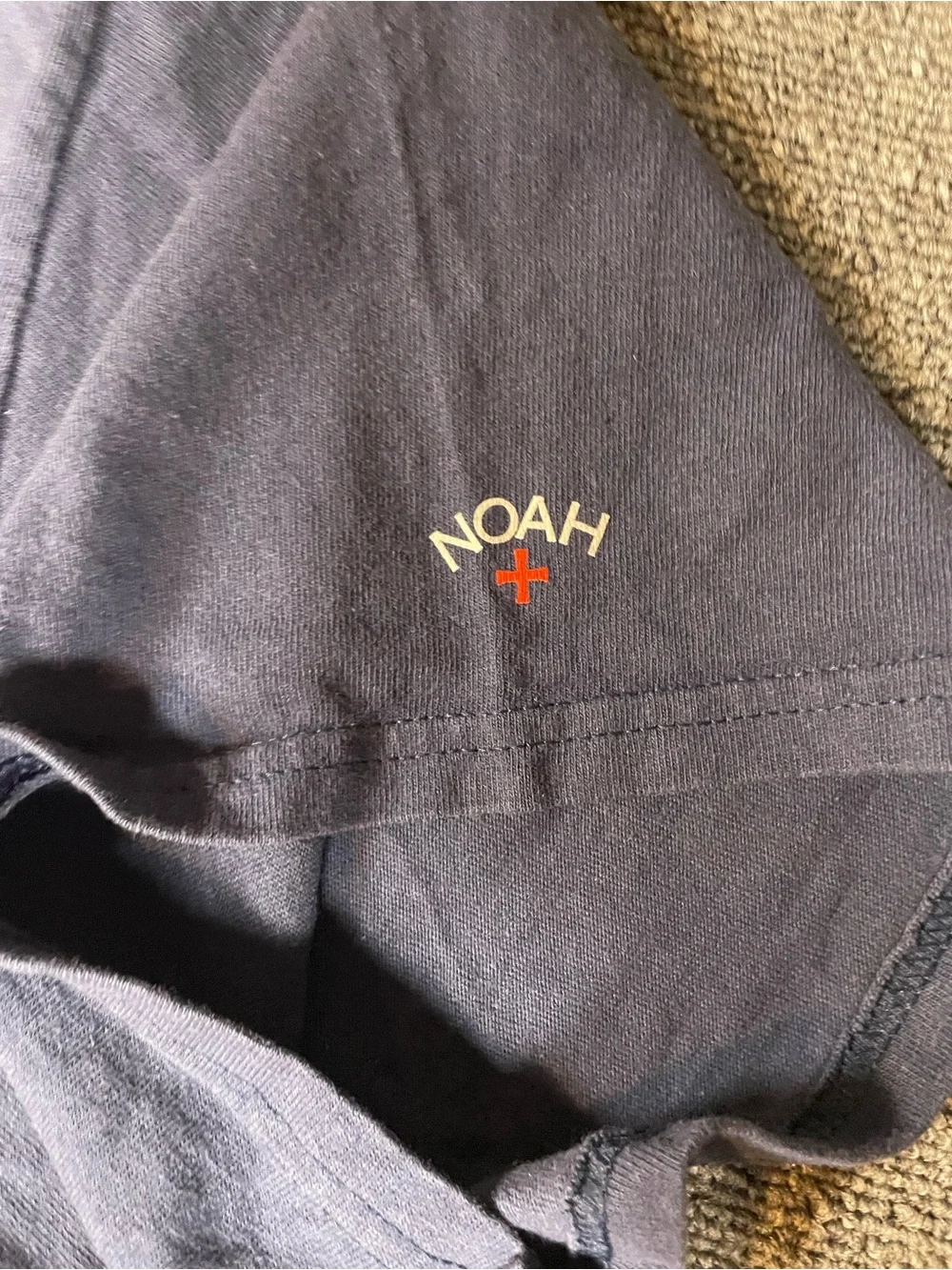 Noah x The Atlantic Navy Blue Graphic T-Shirt – Size XL